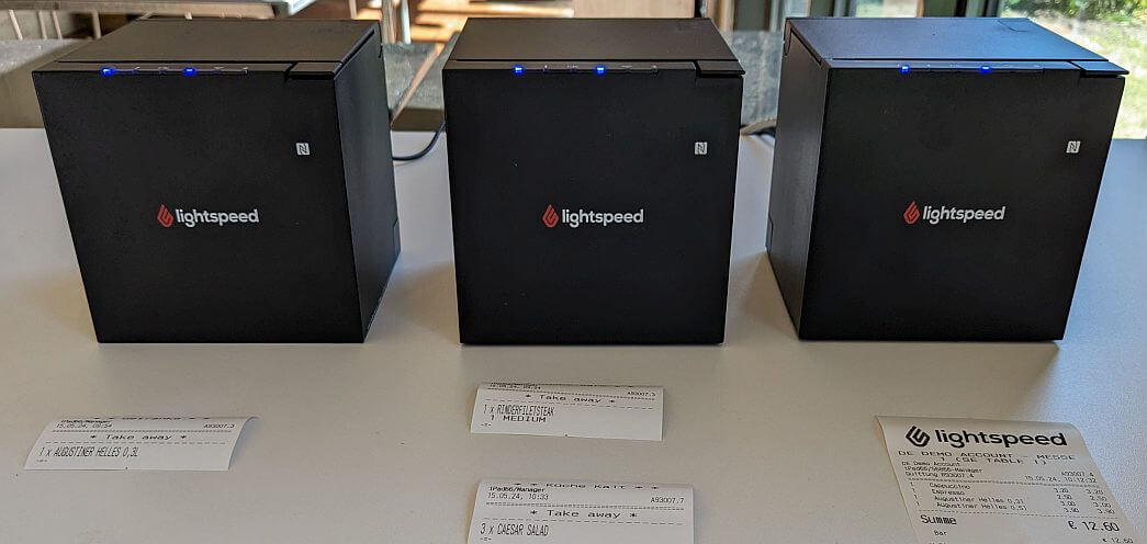 Der Bondrucker von Lightspeed im Einsatz