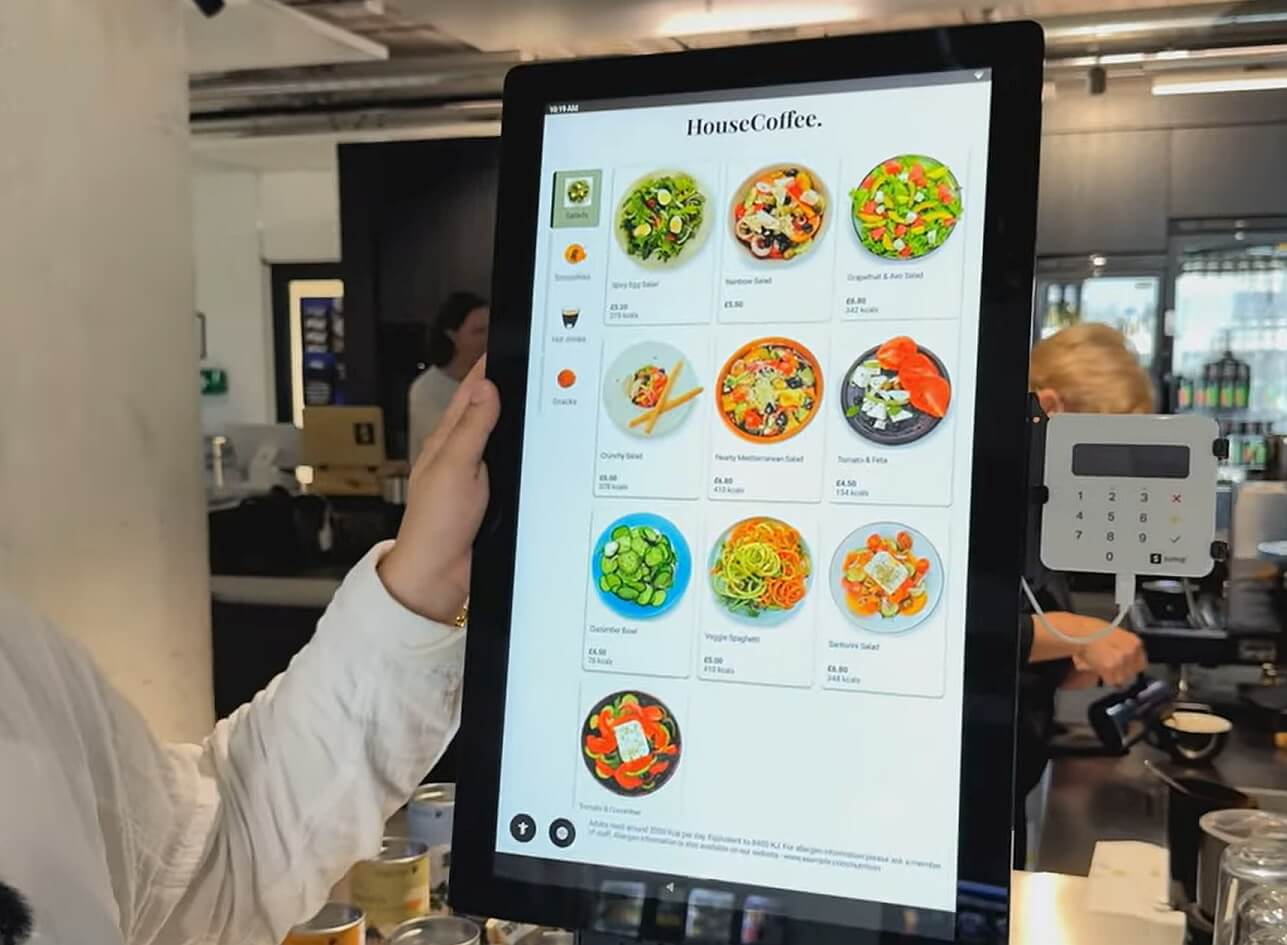 kiosk lösung von sumup im einsatz